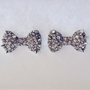 Betsey Johnson Spiked Rhinestone Earrings